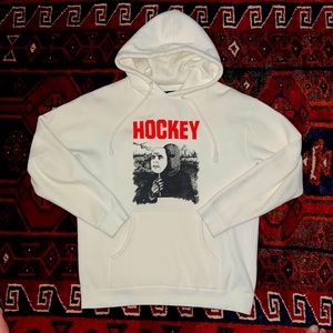 Hockey hoodie size L white